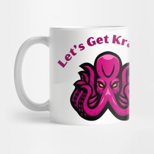 Kraken Tee "Let's Get Kraken" - Cool Maritime Beast T-Shirt, Ideal for Beach Outings and Sea Myth Fans, Great Gift for Ocean Lovers Mug